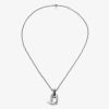 Collier Arthus Bertrand Ruban 42-40-38 Cm Argent