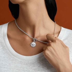 Collier Arthus Bertrand Anneau Ouvrant Jaseron 53cm Argent