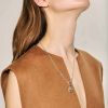Collier Arthus Bertrand Anneau Ouvrant Jaseron 53cm Argent