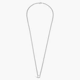 Collier Arthus Bertrand Anneau Ouvrant Jaseron 80cm Argent