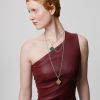 Collier Arthus Bertrand Anneau Ouvrant Jaseron 80cm Argent