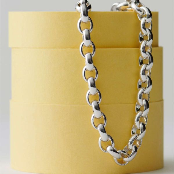 Collier Arthus Bertrand Odeon Maille Ronde 45cm Argent