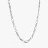 Collier Arthus Bertrand Orsay Maille Ovale 65cm Argent