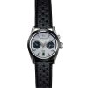 Montre March LA.B Agenda Automatique Cadran Double Buffle Perforé Noir