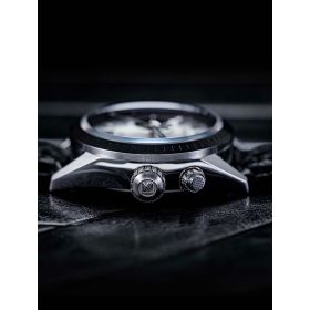 Montre March LA.B Agenda Automatique Cadran Double Buffle Perforé Noir