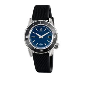 Montre March LA.B Belza Automatique Cadran Ocean Silicone Noir