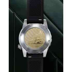 Montre March LA.B Belza Automatique Cadran Ocean Silicone Noir