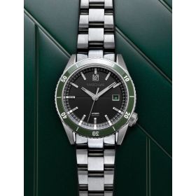 Montre March LA.B Bonzer Automatique Cadran Mars Acier Brossé 3 Maillons