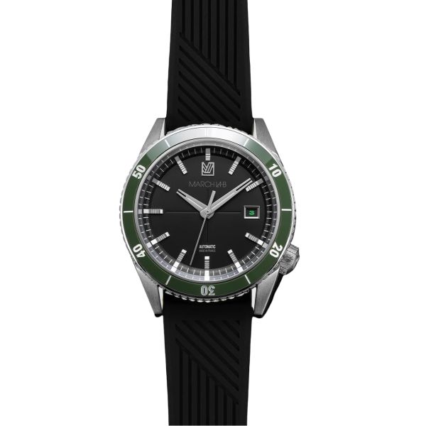 Montre March LA.B Bonzer Automatique Cadran Mars Silicone Noir
