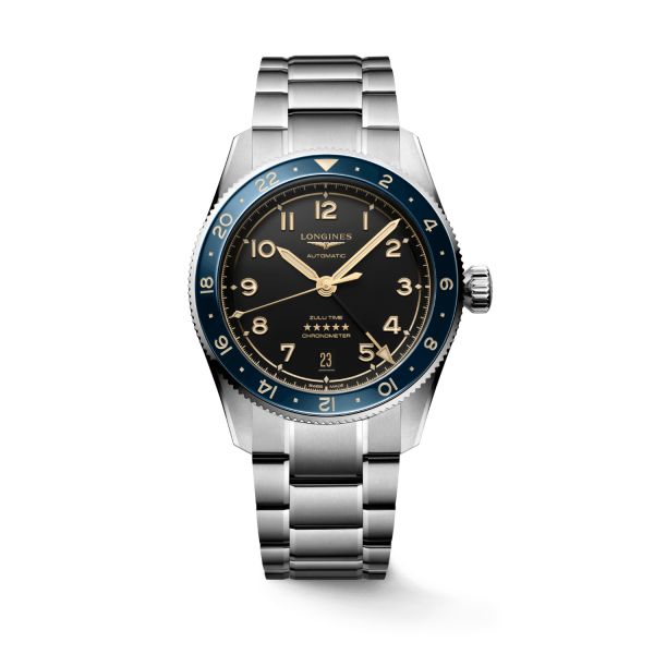 Montre Longines Spirit Zulu Time 1925 Acier Inoxydable Or Rose