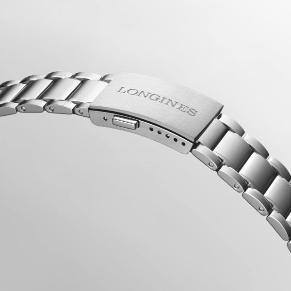 Montre Longines Spirit Zulu Time Lunette Céramique Bleue Bracelet Acier