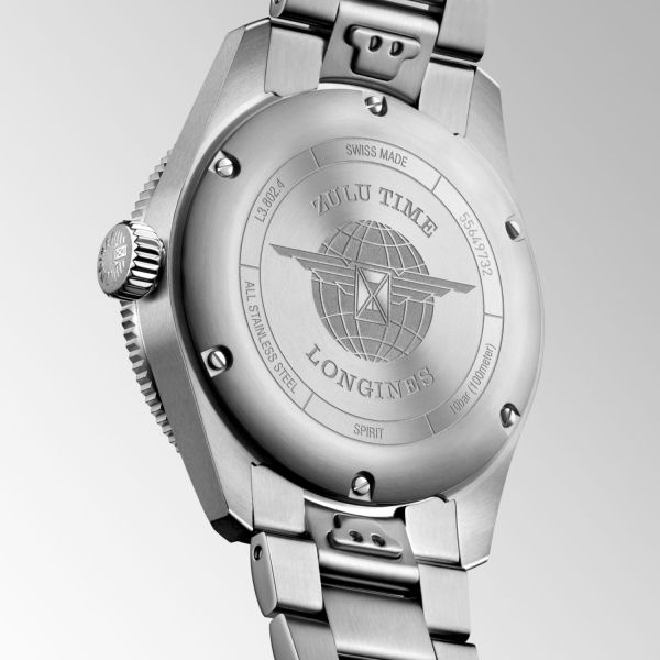Montre Longines Spirit Zulu Time 1925 Acier Inoxydable Or Rose