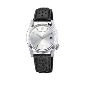 Montre March LA.B AM89 Automatique Cadran Steel Bison Sauvage Perforé Noir