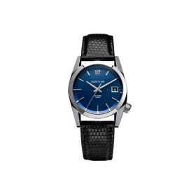 Montre March LA.B AM69 Automatique Cadran Navy Lézard Noir