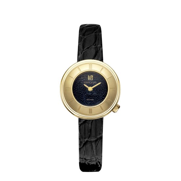 Montre March LA.B Lady Volante Electrique Suprême Alligator Noir