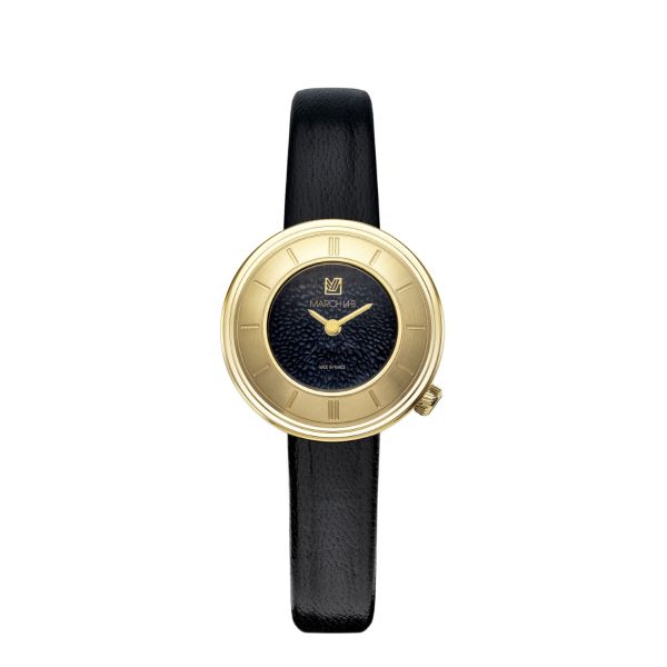 Montre March LA.B Lady Volante Electrique Suprême Chevreau Noir