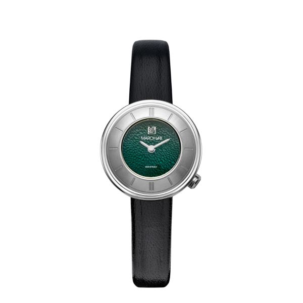 Montre March LA.B Lady Volante Electrique Forest Chevreau Noir