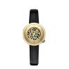 Montre March LA.B Lady Volante Electrique Cheetah Chevreau Noir