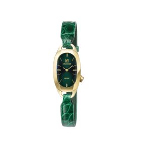 Montre March LA.B Oblongue Electrique Emerald Alligator Vert