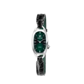 Montre March LA.B Oblongue Electrique Forest Alligator Noir