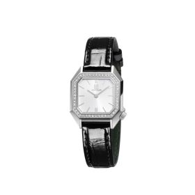 Montre March LA.B Lady Mansart Electrique Diamants Acier Alligator Noir