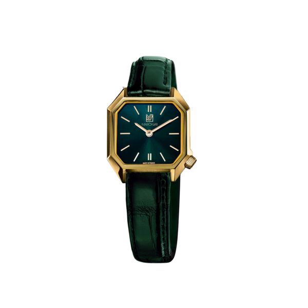Montre March LA.B Lady Mansart Electrique Emerald Alligator Vert