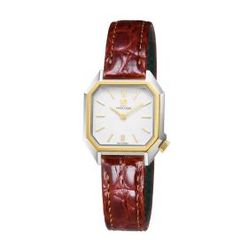 Montre March LA.B Lady Mansart Electrique Metalic Alligator marron