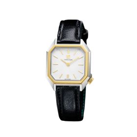Montre March LA.B Lady Mansart Electrique Metalic Chevreau Noir