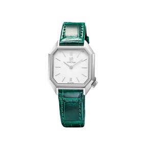 Montre March LA.B Lady Mansart Electrique Spirale Blanc Alligator Vert
