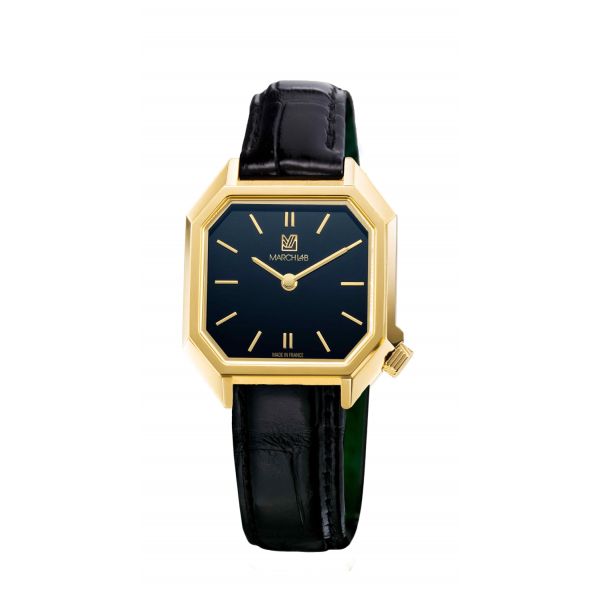 Montre March LA.B Milady Mansart Electrique SupremeAlligator Noir