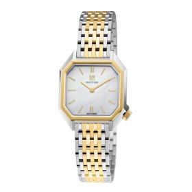 Montre March LA.B Milady Mansart Electrique Nacre Acier poli-brossé 9 maillons bicolore