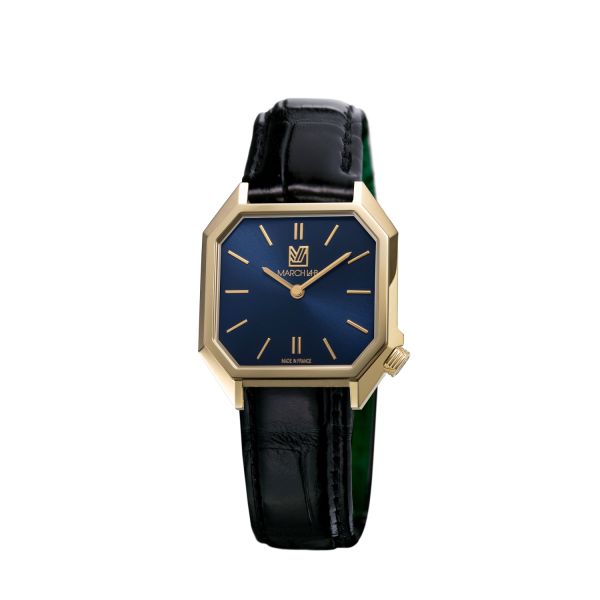 Montre March LA.B Dandy Mansart Electrique Amiral Alligator Noir