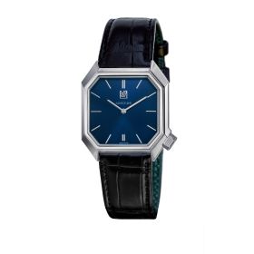 Montre March LA.B Mansart Electrique Navy Alligator Noir