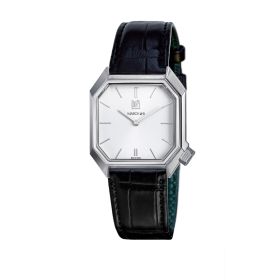 Montre March LA.B Mansart Electrique White Alligator Noir