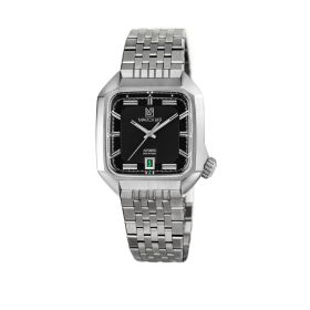 Montre March LA.B AM2 Slim Automatique Cadran Black Acier Brossé 7 Maillons