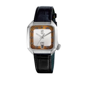 Montre March LA.B AM2 Slim Automatique Cadran Shelter Alligator Noir