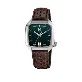 Montre March LA.B AM2 Slim AutomatiqueGrall Bison Sauvage Perforé Marron