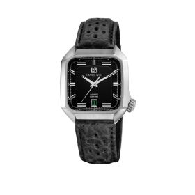 Montre March LA.B AM2 AutomatiqueBlackBison Sauvage Perforé Noir