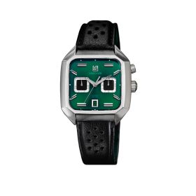 Montre March LA.B AM2 Calendar Automatique Cadran Forest Buffle Perforé Noir