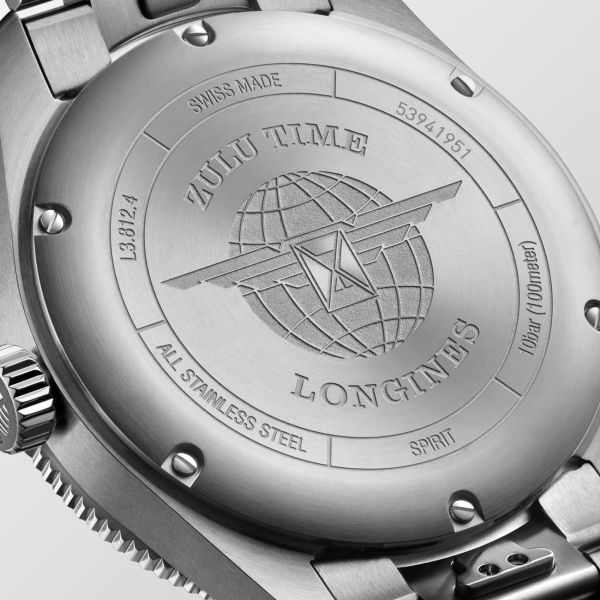 Montre Longines Spirit Zulu Time 1925 Acier Inoxydable Or Rose