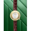 Montre March LA.B Lady Volante Electrique Nacre Alligator Marron