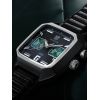 Montre March LA.B AM2 Calendar Automatique Cadran Phantom Acier Brossé 3 maillons PVD Noir