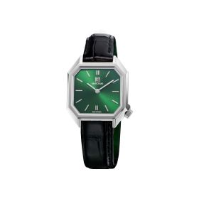 Montre March LA.B Milady Mansart Electrique Forest Alligator Noir
