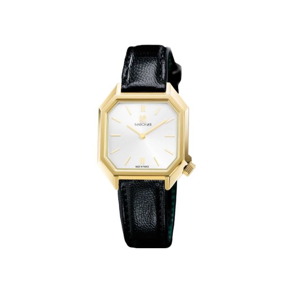 Montre March LA.B Milady Mansart Electrique Continental Chevreau Noir