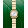 Montre March LA.B Milady Mansart Electrique Continental Acier poli-brossé 9 maillons dorés