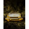 Montre March LA.B Lady Mansart Electrique Or 18k Continental Alligator Noir