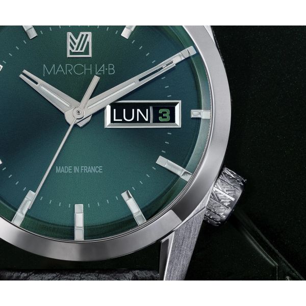 Montre March LA.B AM89 Electrique Forest Alligator Marron