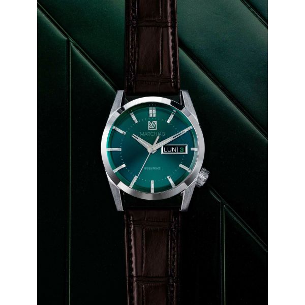 Montre March LA.B AM89 Electrique Forest Alligator Marron