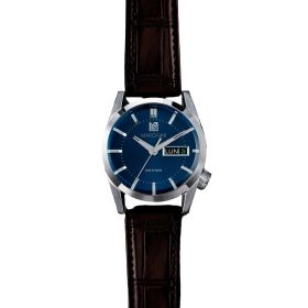 Montre March LA.B AM89 Electrique Navy Alligator Marron