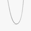 Chaine Arthus Bertrand Forçat Rectangle 3,9mm 55cm Argent Pa